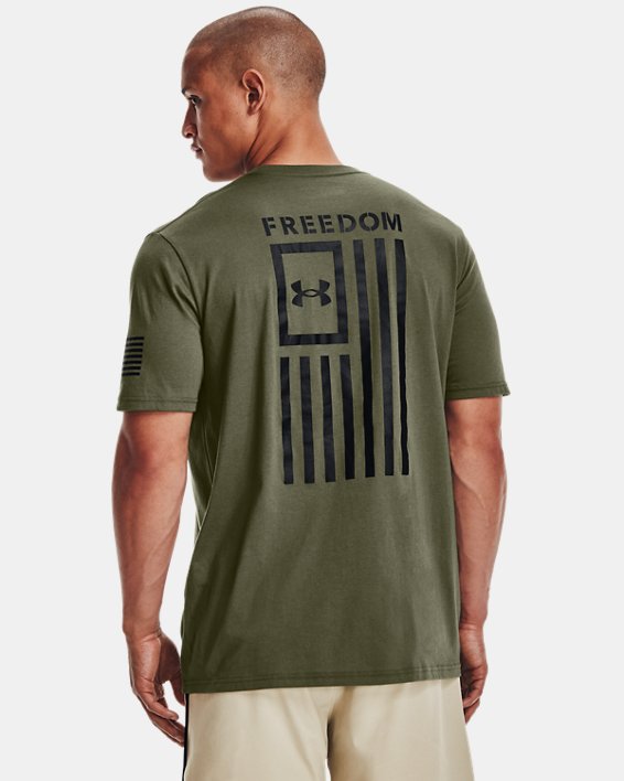 Men's UA Freedom Flag T-Shirt, Green, pdpMainDesktop image number 0
